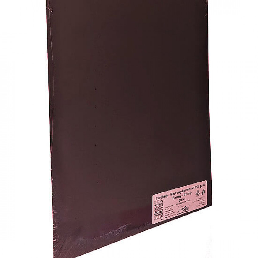 Kartónový papier hladký A4, 225 g, 50 ks, hnedý