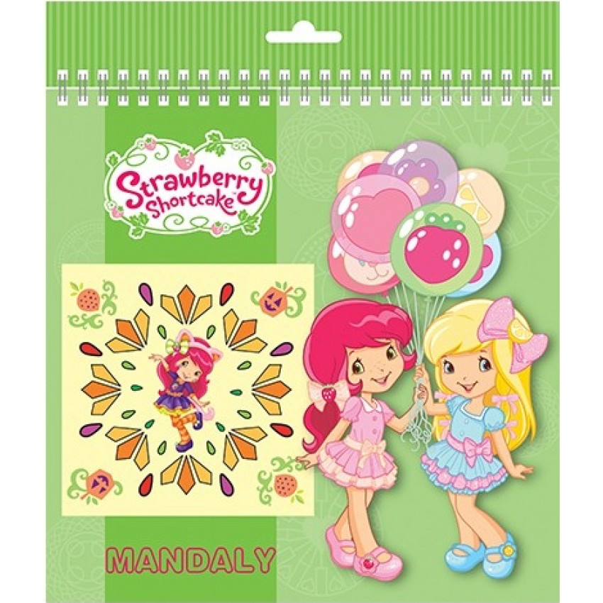  Omaľovánka 21 x 21 cm Strawberry a Mandaly