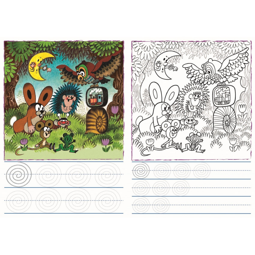  Omaľovánka A5 Krtko a škola