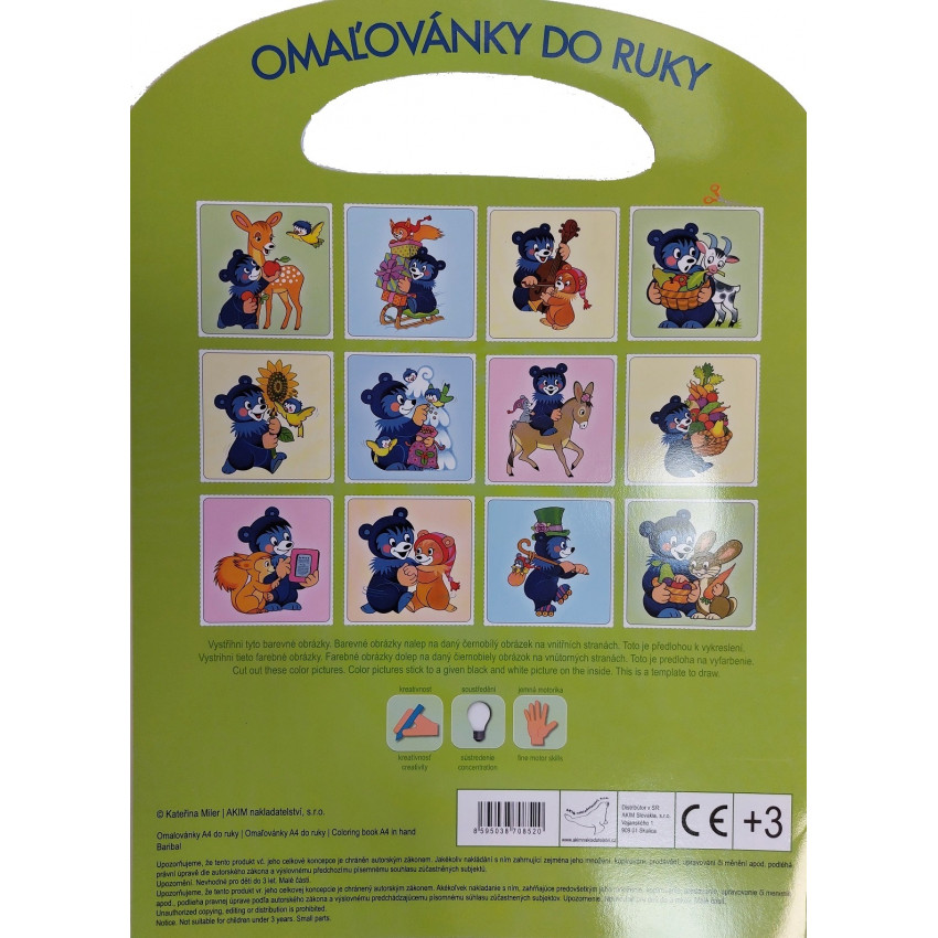  Omaľovánka do ruky 21 x 29,7 cm Baribal