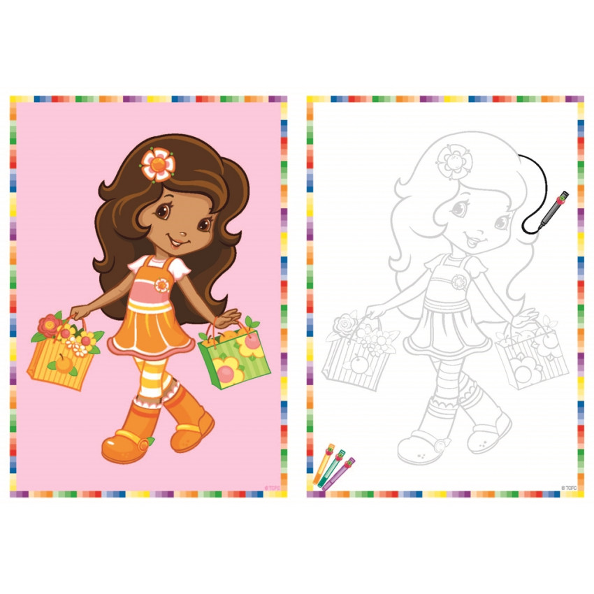  Omaľovánka Didaco Obtiahni a vykresli Jahôdka