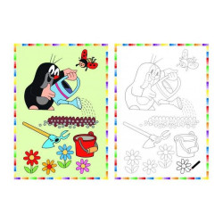  Omaľovánka Didaco Obtiahni a vykresli Krtko