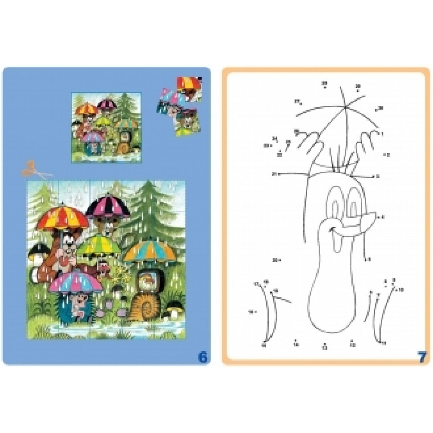 Omaľovanka Kreatívny zošit Krtkov zošit 3 + samolepky