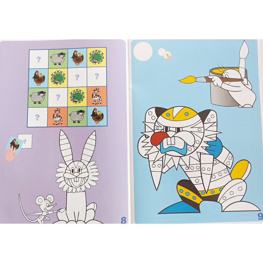 Omaľovanka Kreatívny zošit Krtkov zošit 3 + samolepky