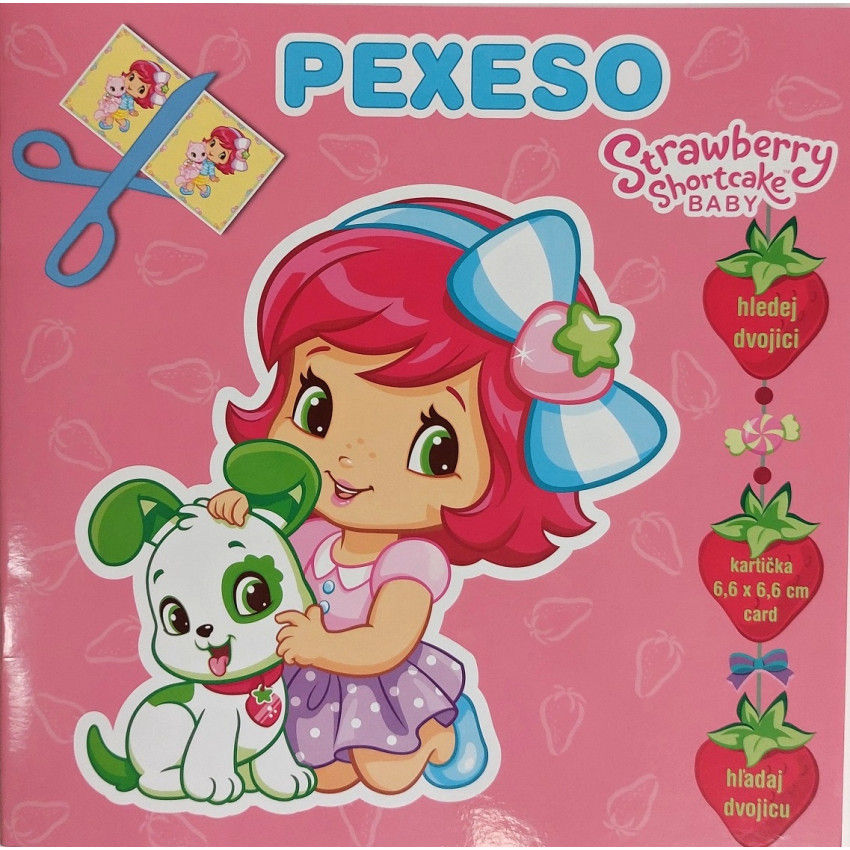 Pexeso 21 x 21 cm Strawberry