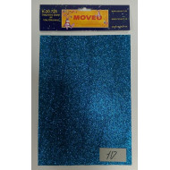 Glitrovaný papier-tmavo tyrkysový