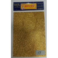 Glitrovaný papier-tmavo-zlatý