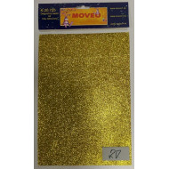 Glitrovaný papier-zlatý