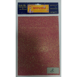 Glitrovaný papier-mramorovo-červený