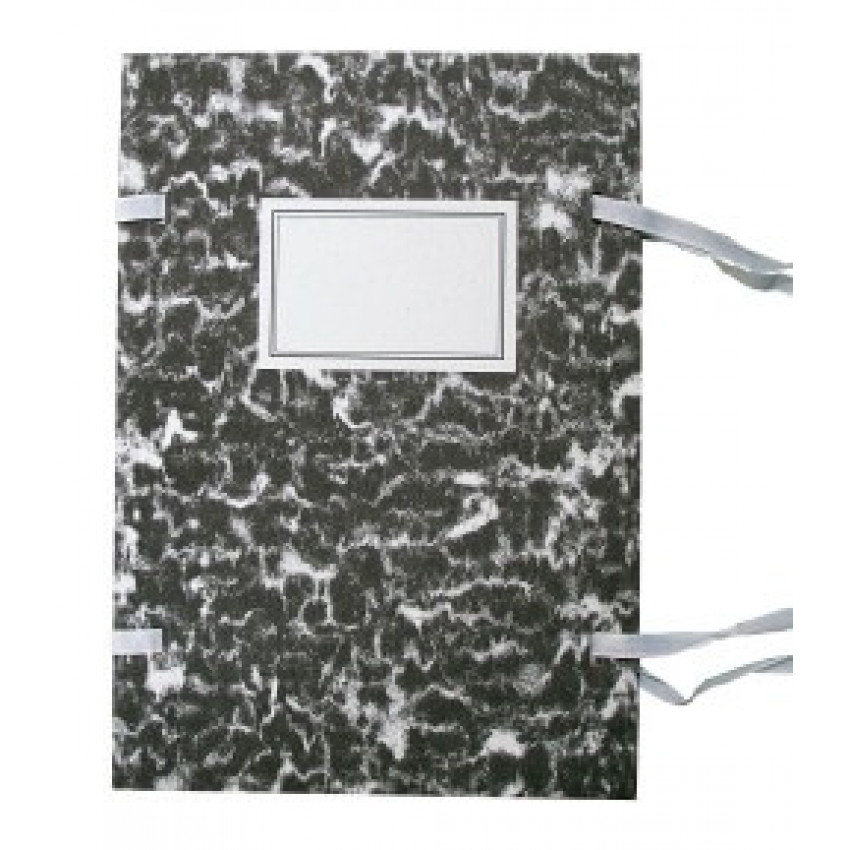 Spisová doska A4 mramor čierna