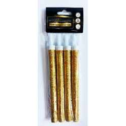 Tortová fontána zlatá s hviezdami extra veľká 18 cm 4 ks