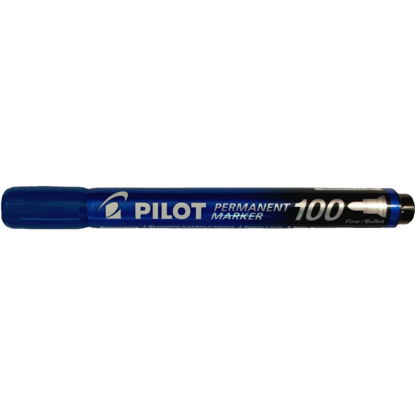 Pilot Permanentný alkoholový popisovač 100 1mm modrý