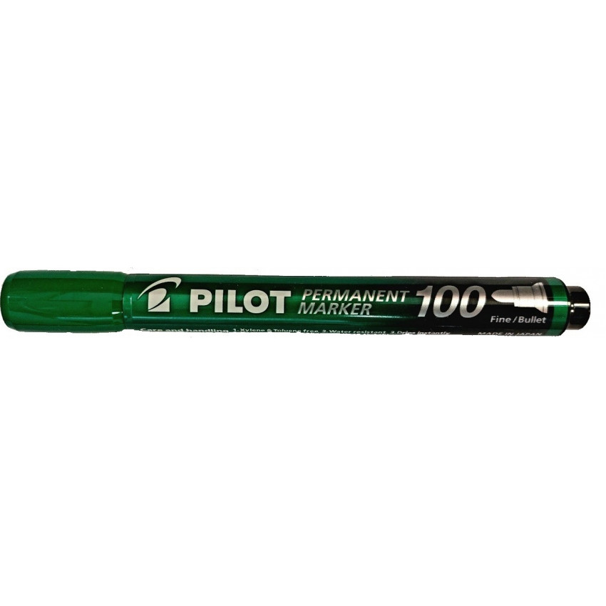 Pilot Permanentný alkoholový popisovač 100 1mm zelený