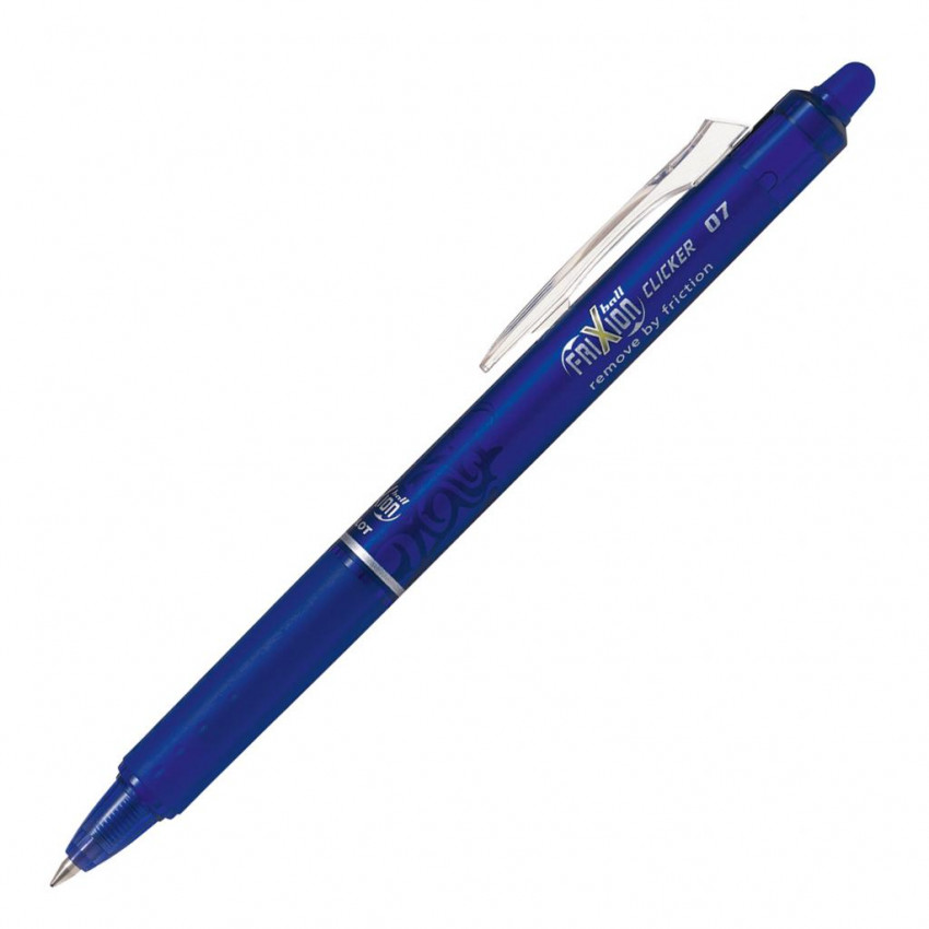 Pilot Frixion Clicker gumovacie pero 0.7 mm, modré