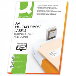Etikety hárok Q-Connect 105x42,3mm 14ks - hárok