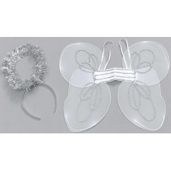 Anjel, karnevalový kostým krídla, svätožiara