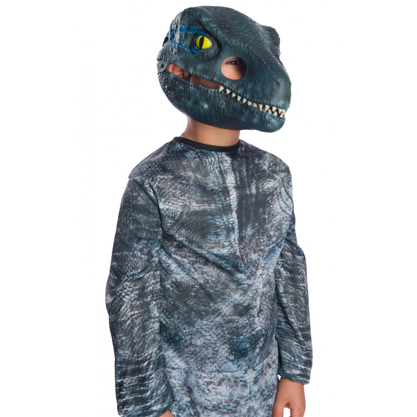 Maska VELOCIRAPTOR BLUE MOVEABLE JAW s pohyblivou čeľusťou 