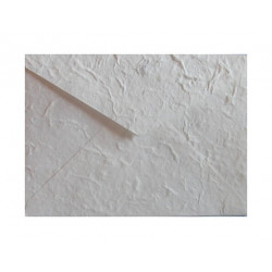 Obálka-ručný papier C5  biela 10ks