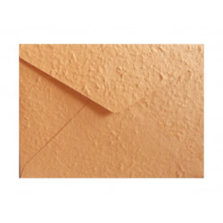 Obálka-ručný papier C5  oranžová-bledá 10ks