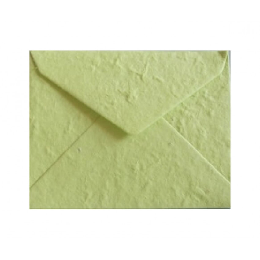 Obálka-ručný papier C5  kanáriková 10ks