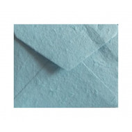 Obálka-ručný papier C5  staro-modrá 10ks