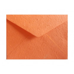 Obálka-ručný papier C5 stredne oranžová 10ks