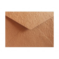 Obálka-ručný papier C5  terakota-stredna 10ks