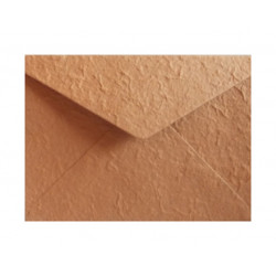 Obálka-ručný papier C5  terakota-stredna 10ks