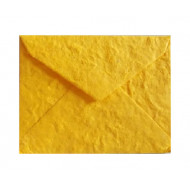 Obálka-ručný papier C5  tmavo žltá 10ks