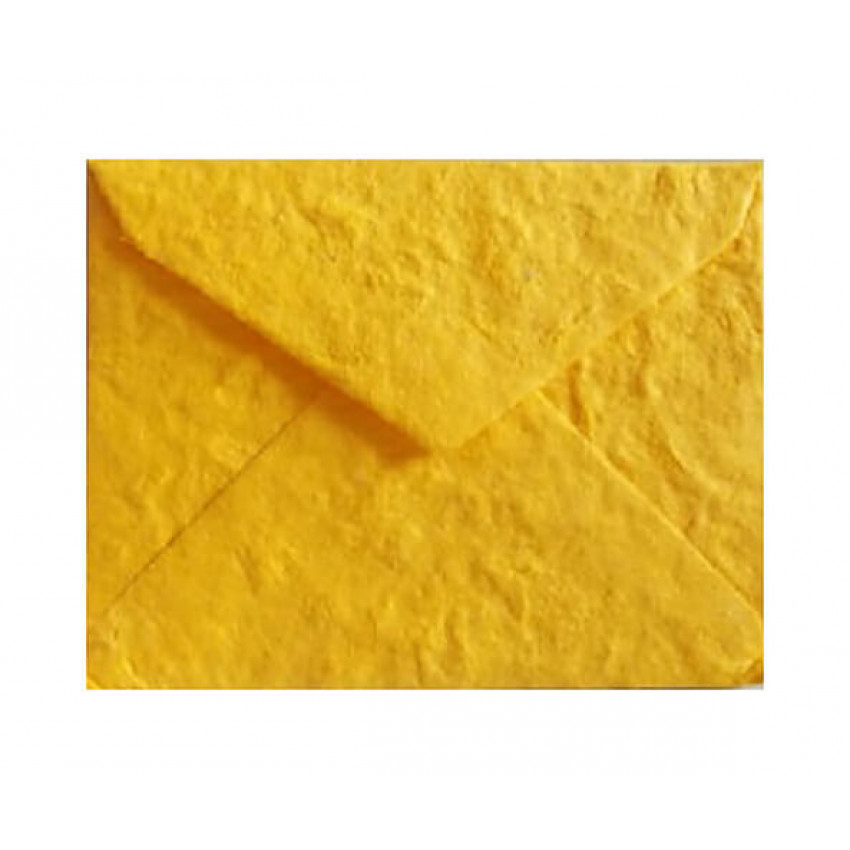 Obálka-ručný papier C5  tmavo žltá 10ks