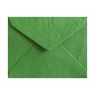 Obálka-ručný papier C5  zelená 10ks