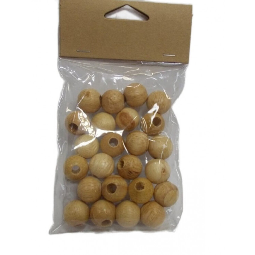 drevene koraliky na dekorovanie