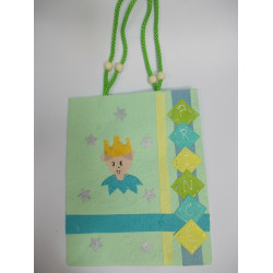 Papierová taška 35x33cm-dno 16cm-3 mačičky ružová