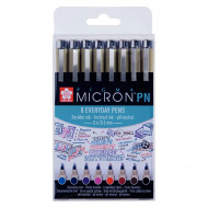 Sakura Pigma Micron PN set 8 Assorted Colours