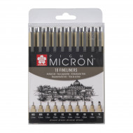 Sakura Pigma Micron Set Black 10ks