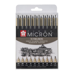 Sakura Pigma Micron Set Black 10ks