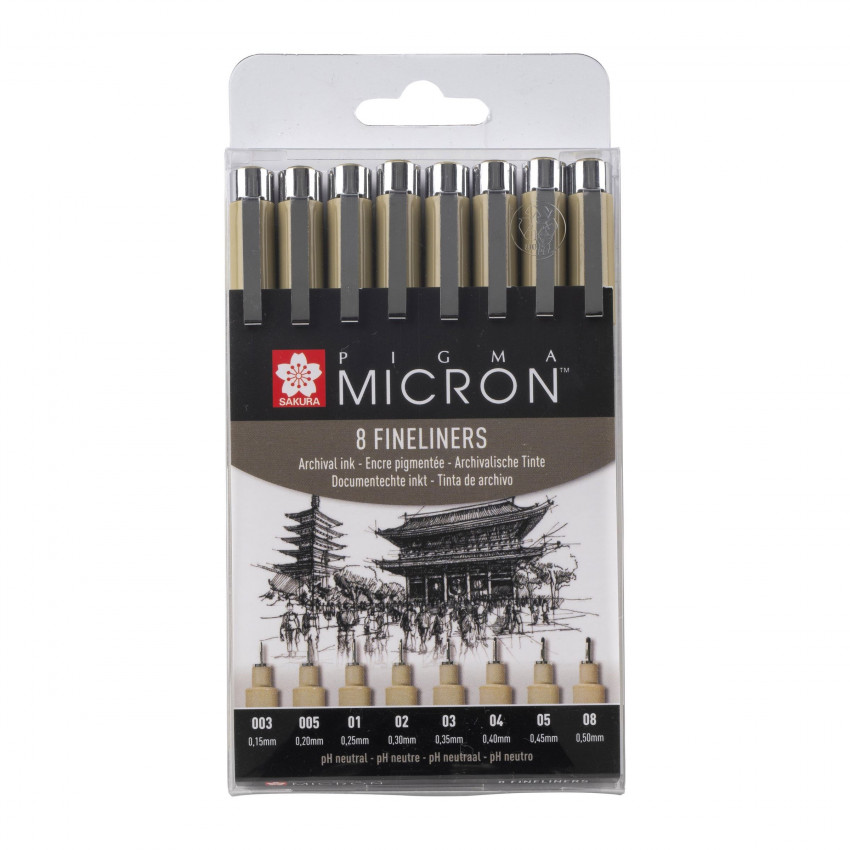 Sakura pigma micron sada 8ks 