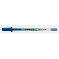 pero gelové modré, trblietavé