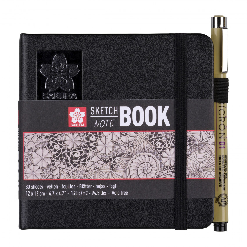 Sakura skicovací blok 140g 12x12cm
