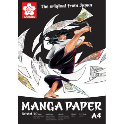 Sakura Manga blok SAKURA 29,7 x 21 cm (A4), 250 g, 20 listov, 99MANPADA4