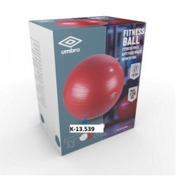 Fitness lopta 75cm červená