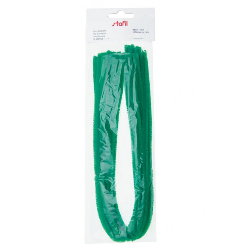 Dekoračné drôtiky tmavo zelené