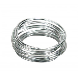 Dekoračný drôt 1mm 5m strieborný, hlinníkový