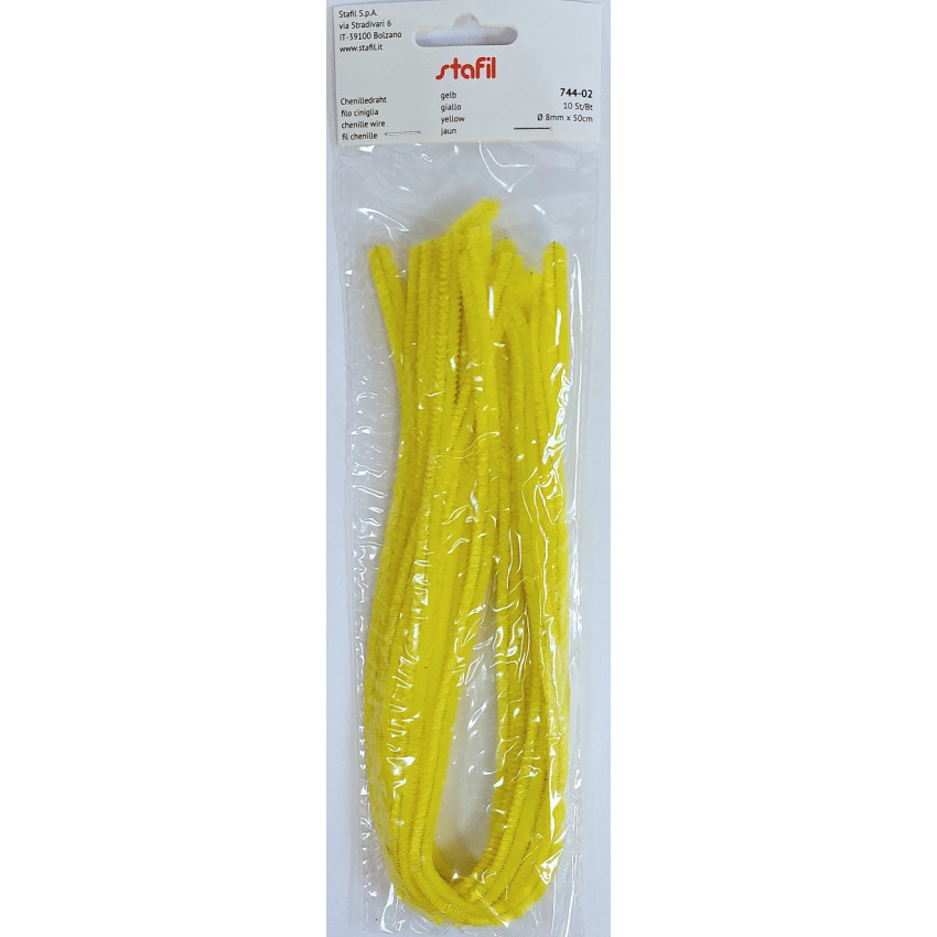 Dekoračné drôtiky žlté