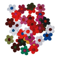 Plstené filcové kvety s uzatváracím špendlíkom