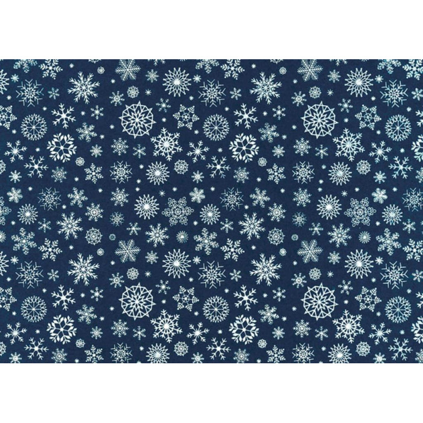 Filc 30x40cm vločky čierny