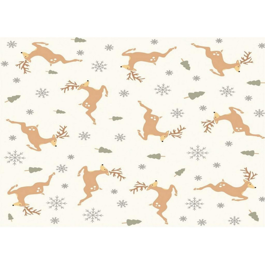 Filc 30x40cm jeleň krémový