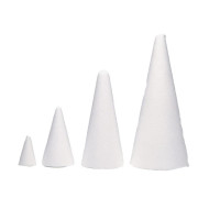 2 ks Polystyrénový kužel 26 cm
