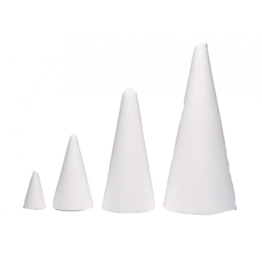 2 ks Polystyrénový kužel 26 cm