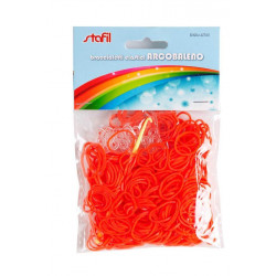 Gumičky na náramky 300ks oranžové